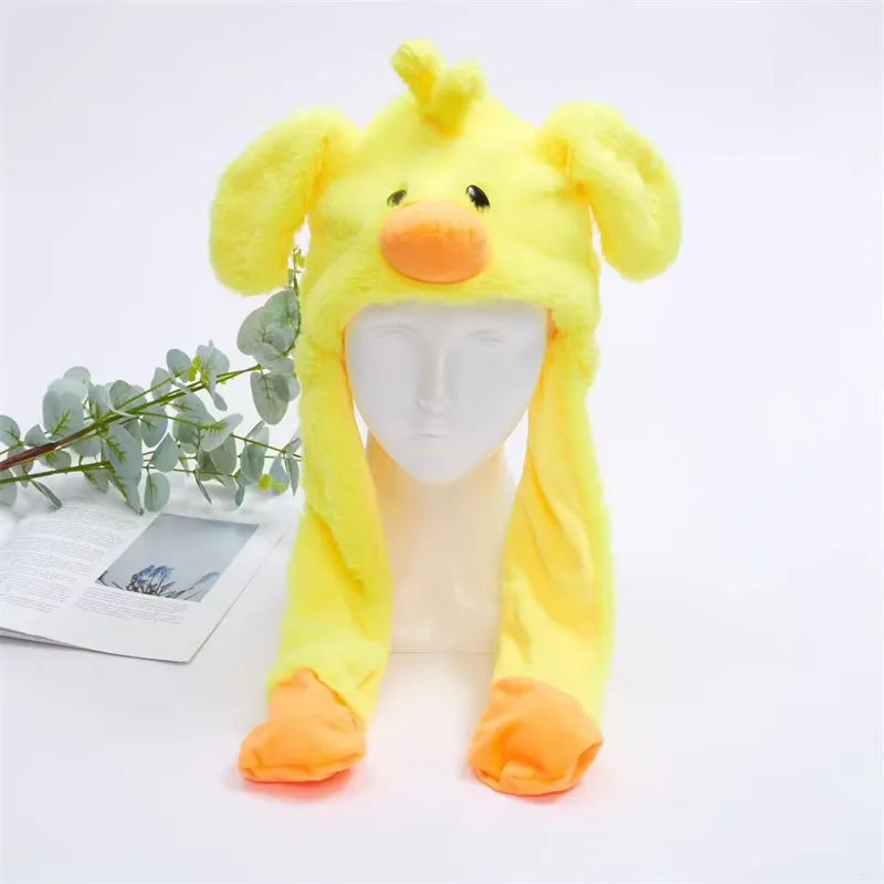 Plush Hat Press To Activate Moving Ears