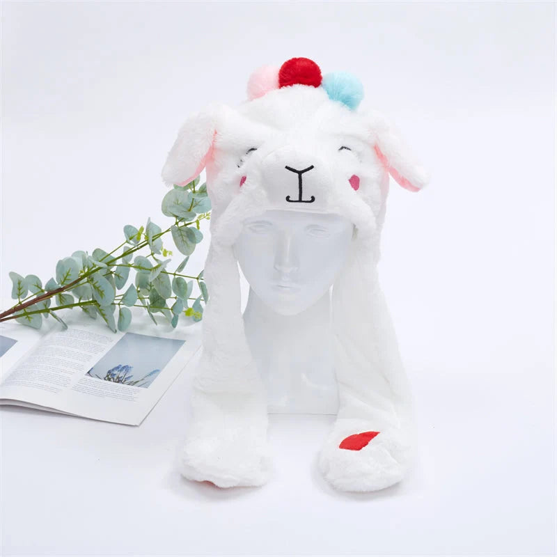 Plush Hat Press To Activate Moving Ears