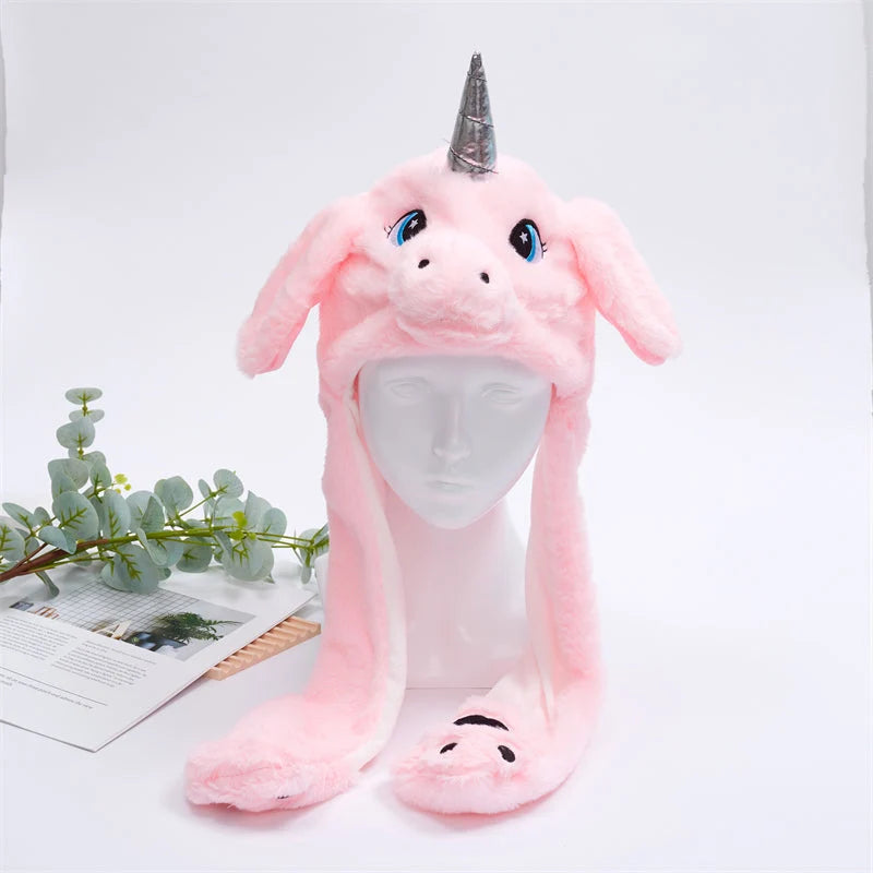 Plush Hat Press To Activate Moving Ears