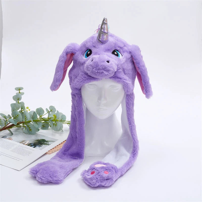 Plush Hat Press To Activate Moving Ears