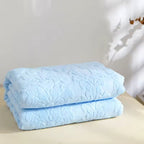 Plush Jacquard Floral Microfiber Throw Blanket