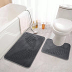Plush Memory Foam & Non-Slip Bath Mat Set (2-Piece)