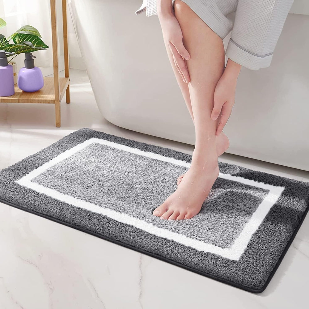 Plush Microfiber Anti-Slip Bath Mat