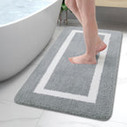 Plush Microfiber Anti-Slip Bath Mat