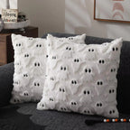 Plush Microfiber Machine-Washable Pumpkin Cushion Cover (18x18 in)