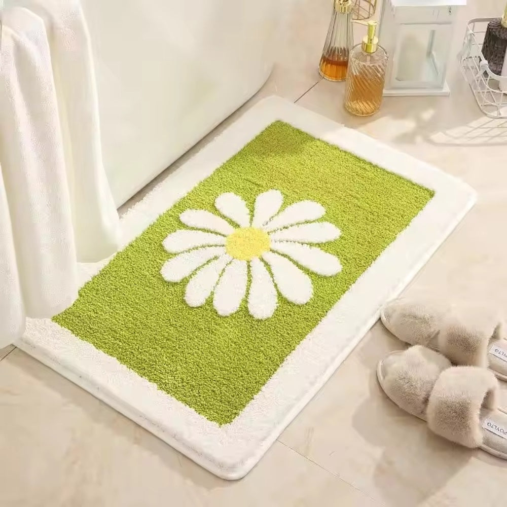 Plush Microfiber Non-Slip Bath Mat (Machine Washable)