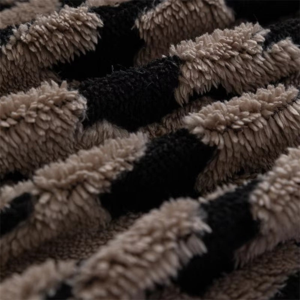 Plush Microfiber Non-Slip Houndstooth Sofa Cover