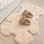 Plush Microfiber Teddy-Shaped Rug (Machine Washable)