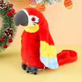Plush Parrot Toy Button-Activated Counting & Talking