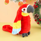 Plush Parrot Toy Button-Activated Counting & Talking