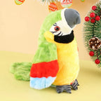 Plush Parrot Toy Button-Activated Counting & Talking