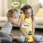 Plush Parrot Toy Button-Activated Counting & Talking