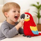 Plush Parrot Voice Repeater Child-Safe