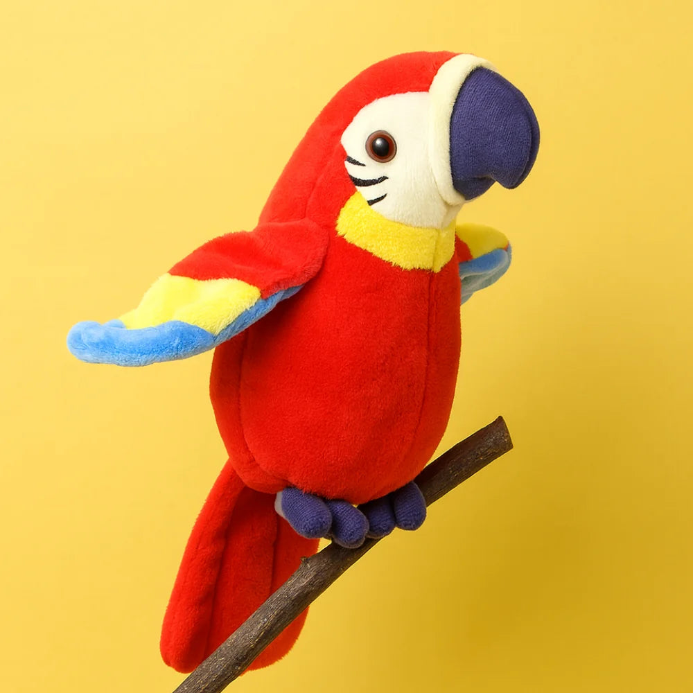 Plush Parrot Voice Repeater Child-Safe