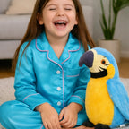 Plush Parrot Voice Repeater Child-Safe
