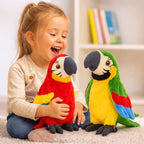 Plush Parrot Voice Repeater Child-Safe