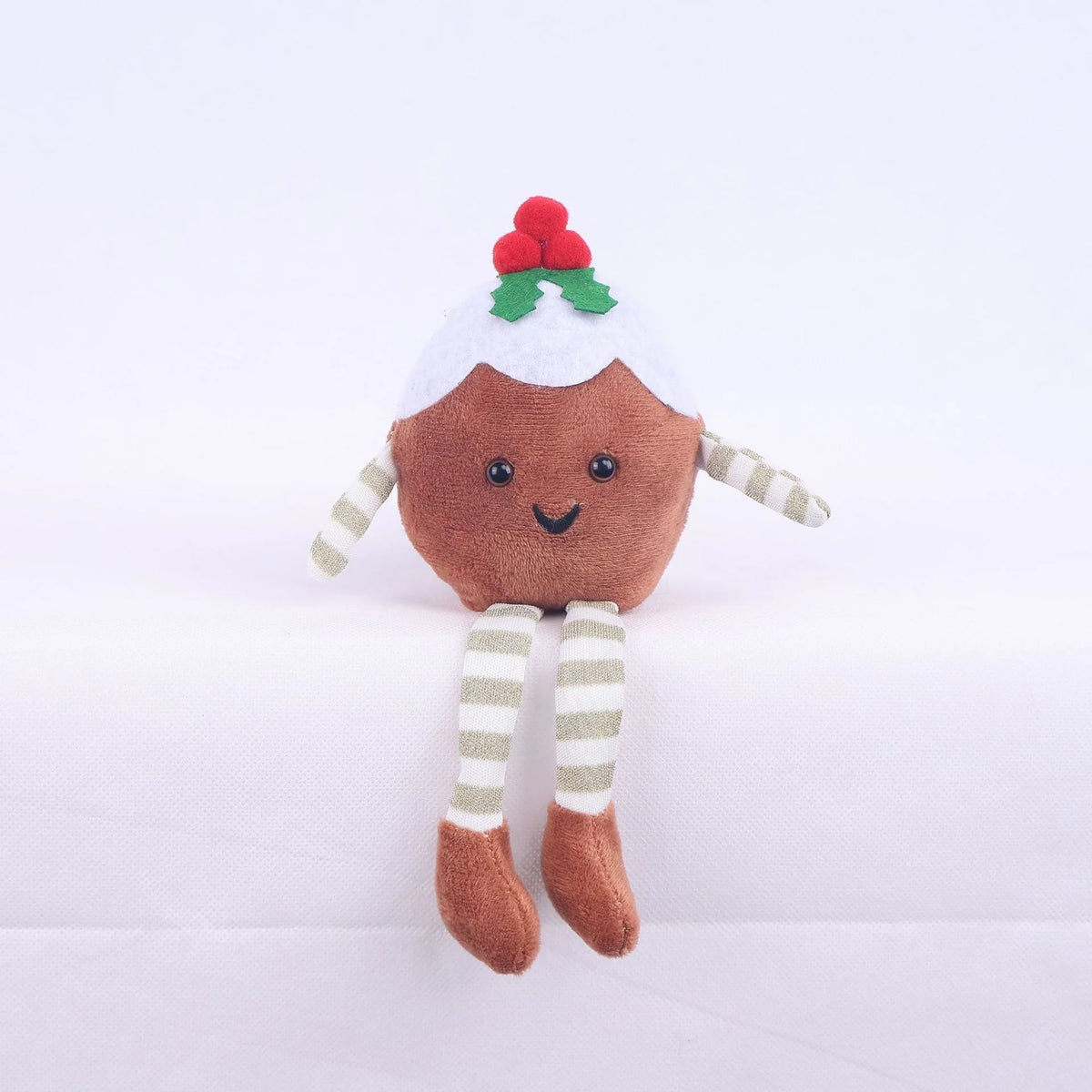 Plush Pastry Figurine Icing Detail & Berry Applique
