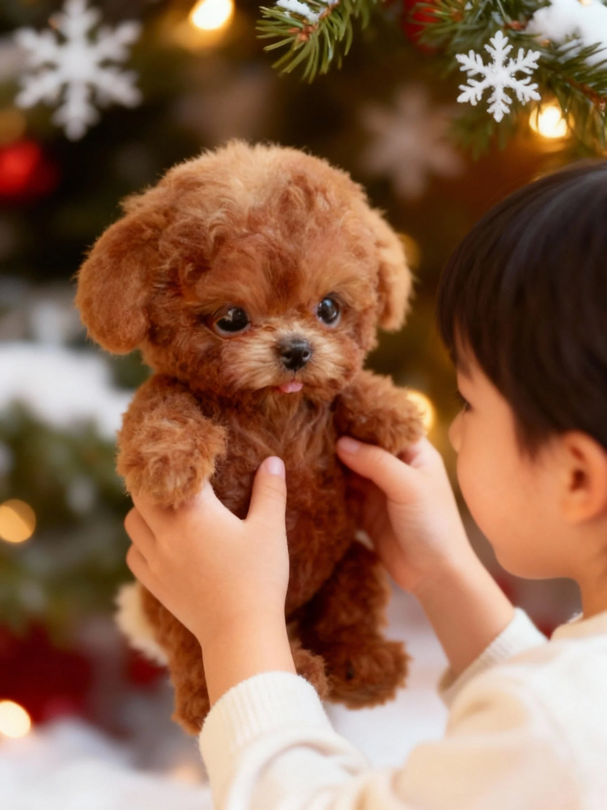 Plush Puppy Eco-Friendly Synthetic Leather Tail Wag & Bark