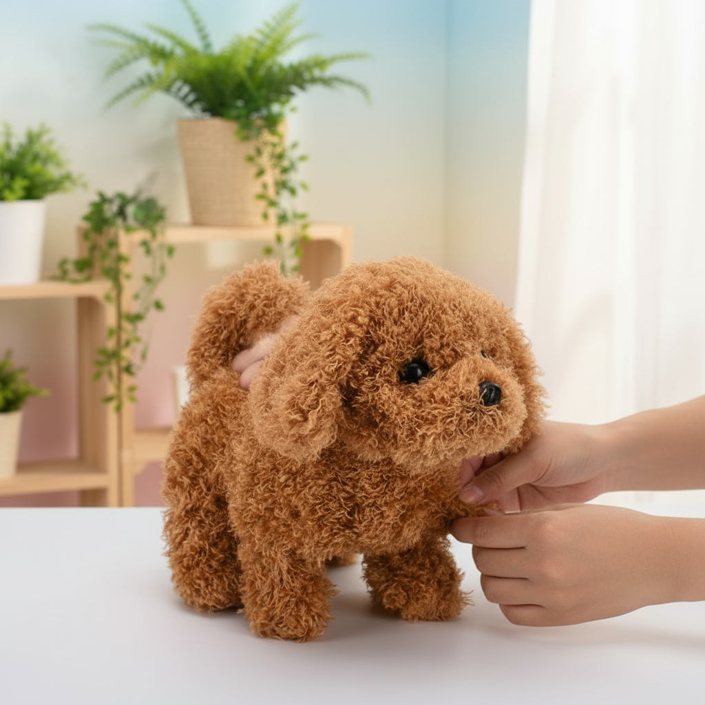 Plush Puppy Touch-Activated Walking & Barking