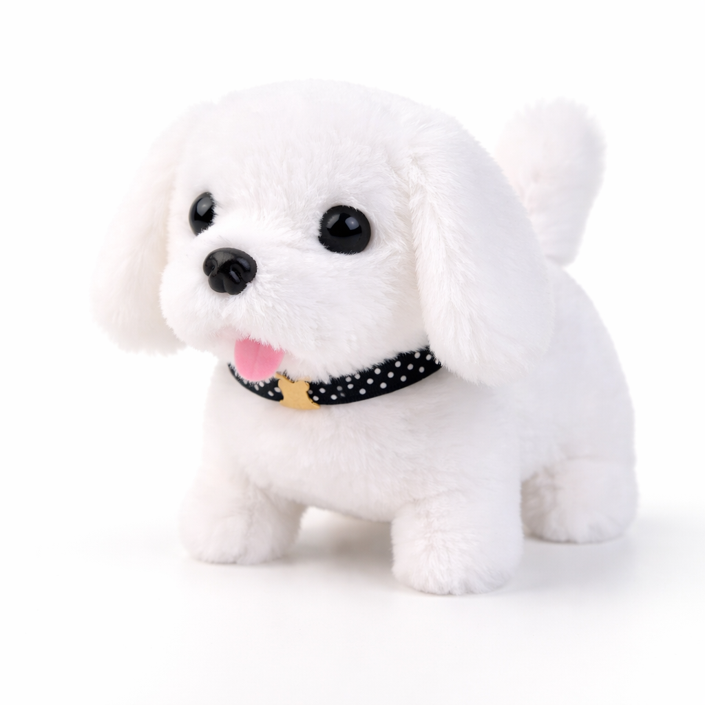 Plush Puppy Toy Walking Motion & Barking Sounds