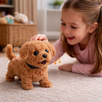 Plush Puppy Toy Walking Motion & Barking Sounds