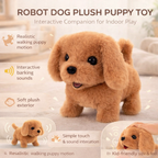 Plush Puppy Toy Walking Motion & Barking Sounds
