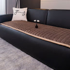 Plush Quilted Microfiber Sofa Cover (Machine Washable)
