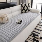 Plush Quilted Microfiber Sofa Cover (Machine Washable)