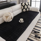 Plush Quilted Microfiber Sofa Cover (Machine Washable)