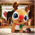 Plush Reindeer Soft Child-Safe Wreath & Hat