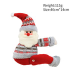 Plush Reindeer Soft Plush Antlers & Red-Gray Cardigan