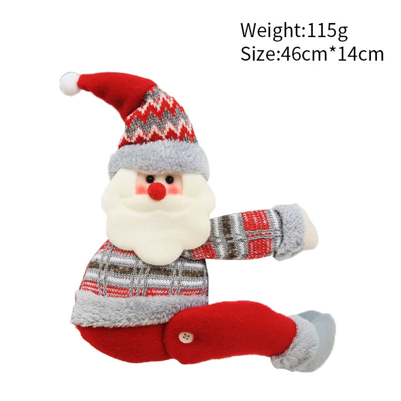 Plush Reindeer Soft Plush Antlers & Red-Gray Cardigan