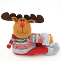 Plush Reindeer Soft Plush Antlers & Red-Gray Cardigan