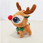 Plush Reindeer Toy Christmas Hat Child-Safe