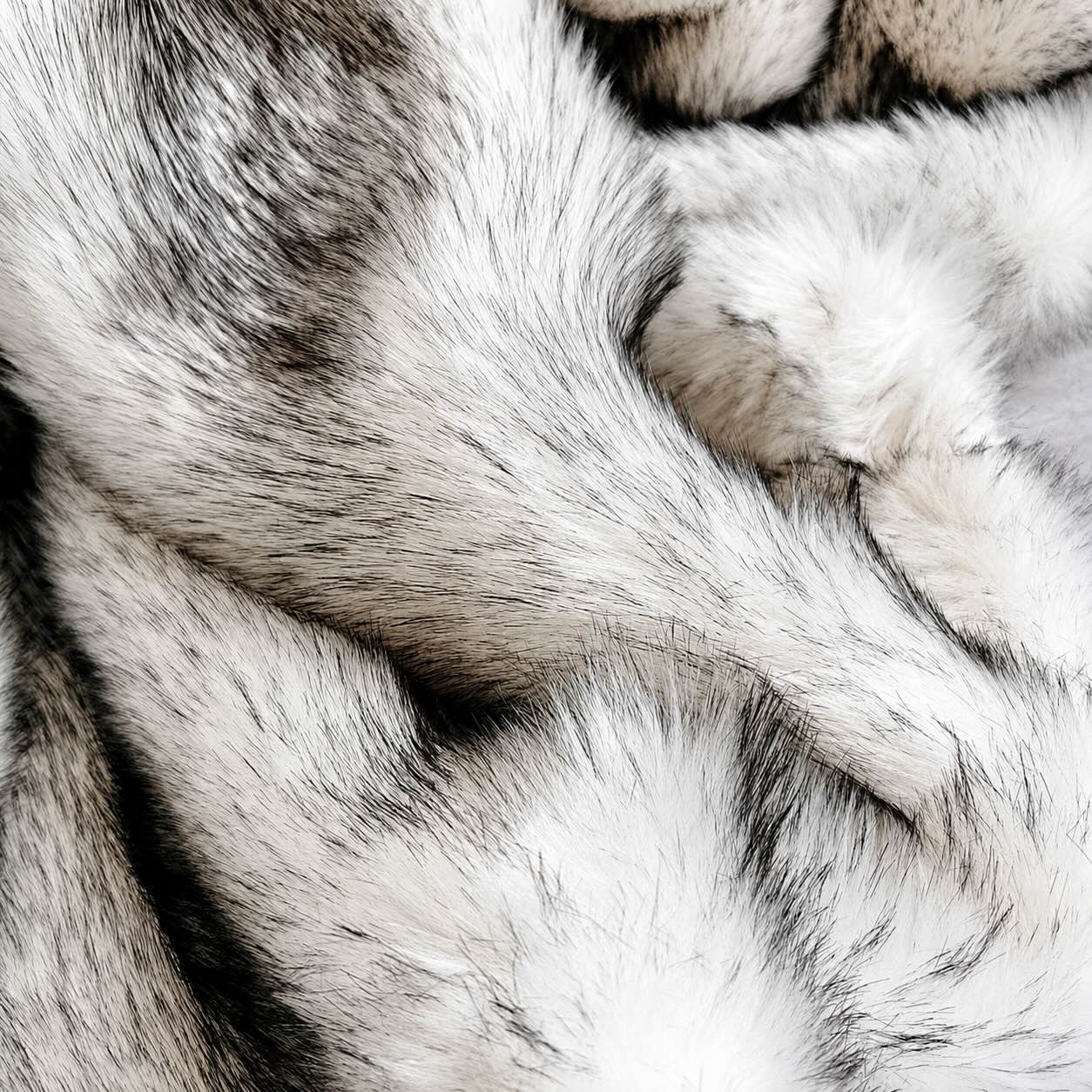 Plush Reversible Faux Fur & Milk Velvet Throw Blanket