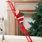 Plush Santa Figure Soft Fabric Jingle Bells