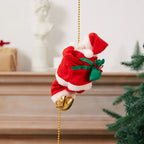 Plush Santa Figure Soft Fabric Jingle Bells
