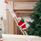 Plush Santa Figure Soft Fabric Jingle Bells