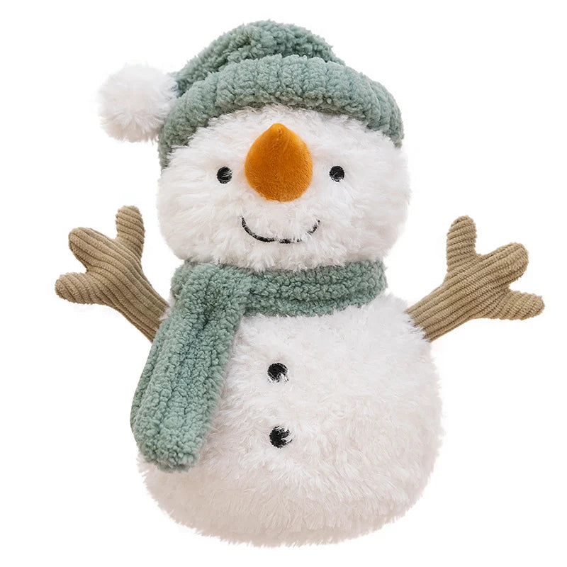 Plush Snowman Soft Cuddly Scarf & Hat 25cm