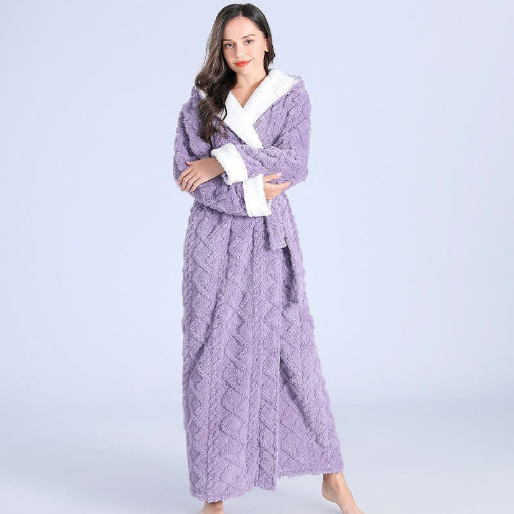 Plush Super-Absorbent Long Hooded Robe