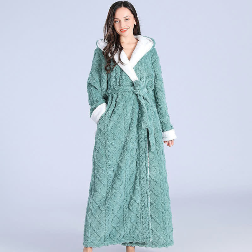 Plush Super-Absorbent Long Hooded Robe
