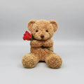 Plush Teddy Bear 30cm Fabric Rose Washable
