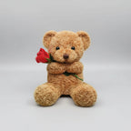 Plush Teddy Bear 30cm Fabric Rose Washable