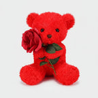 Plush Teddy Bear 30cm Fabric Rose Washable