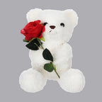 Plush Teddy Bear 30cm Fabric Rose Washable