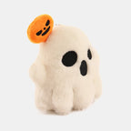 Plush Toy Cat On Pumpkin Six Inch Embroidered Face