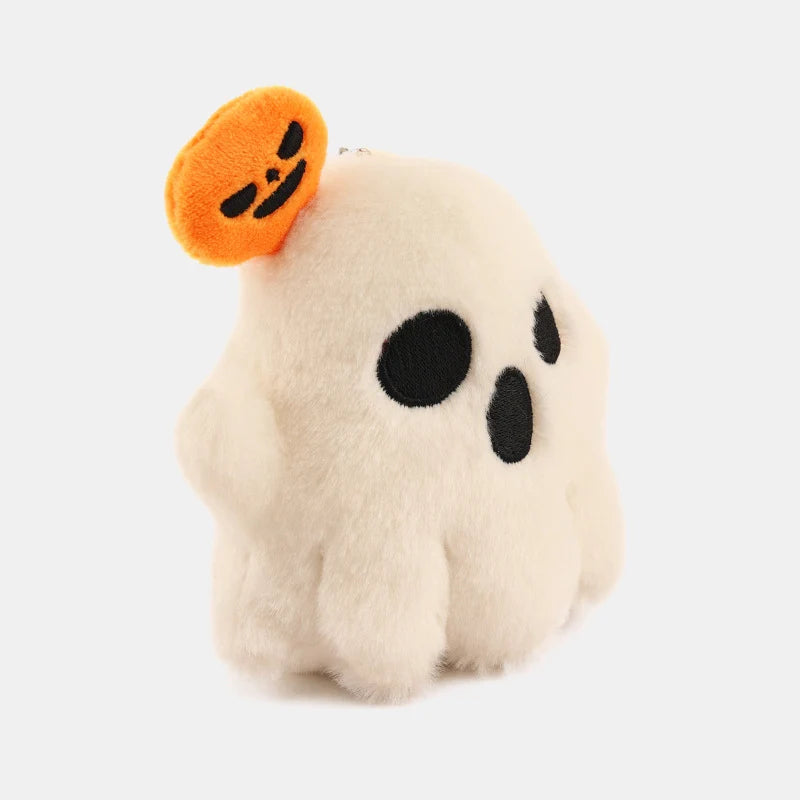 Plush Toy Cat On Pumpkin Six Inch Embroidered Face