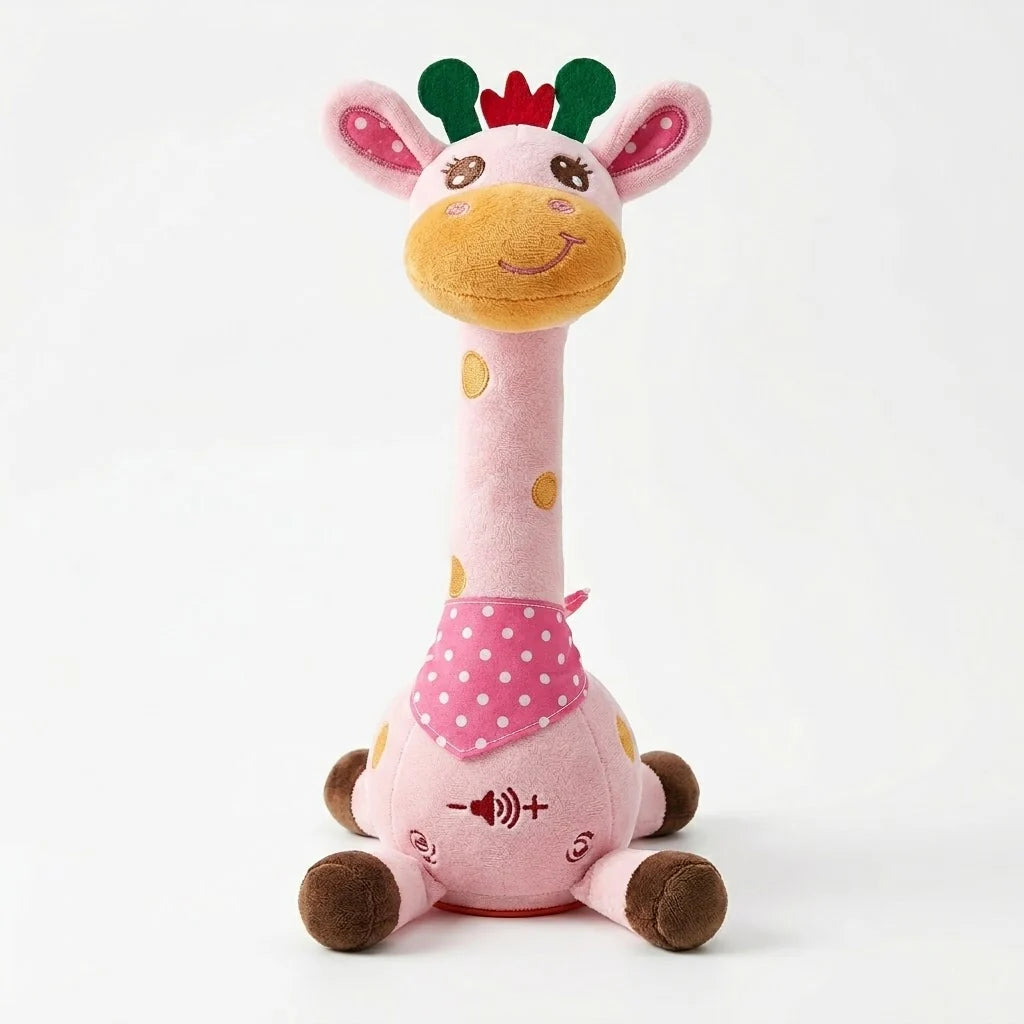 Plush Toy Giraffe Interactive Mimics Speech Plays 60 Songs
