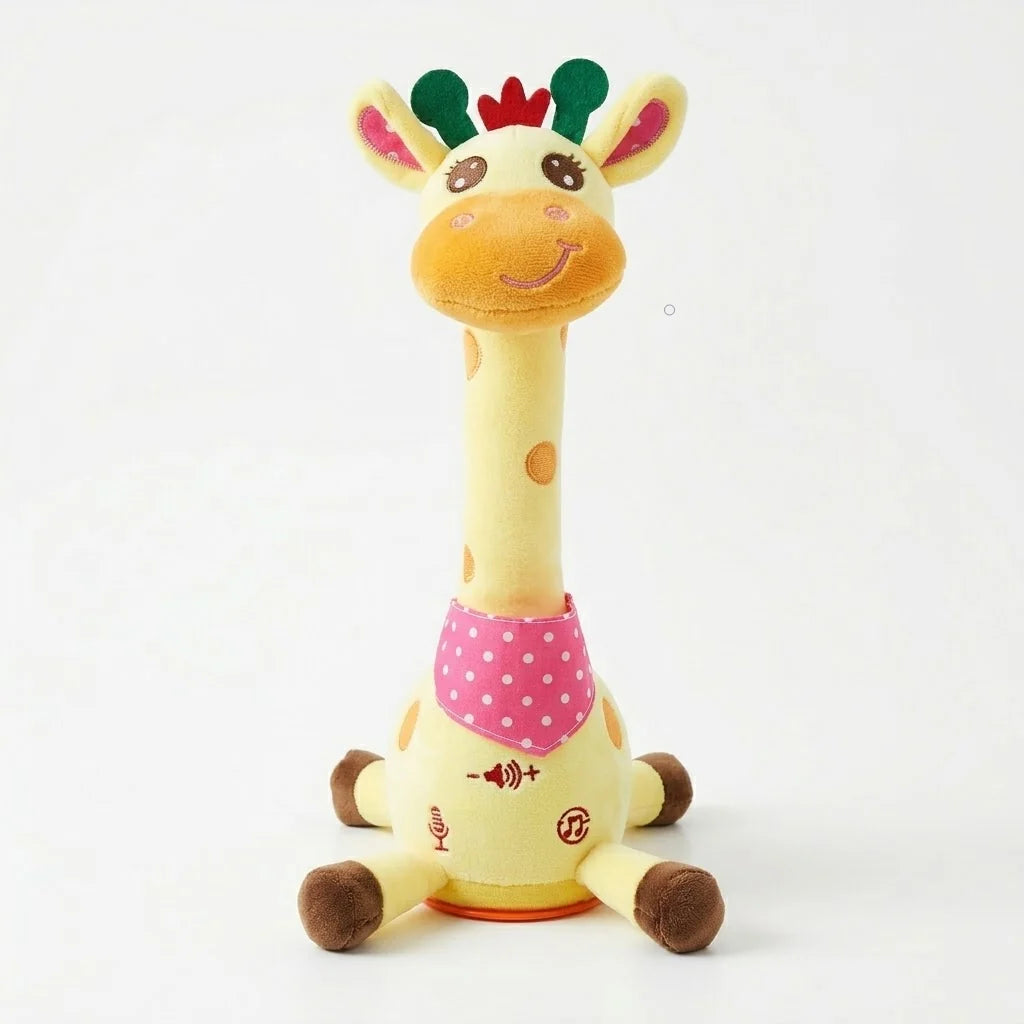 Plush Toy Giraffe Interactive Mimics Speech Plays 60 Songs