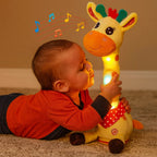 Plush Toy Giraffe Interactive Mimics Speech Plays 60 Songs